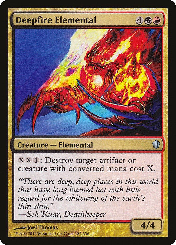 Image for Deepfire Elemental (185) (Commander 2013) (C13) - Magic: The Gathering