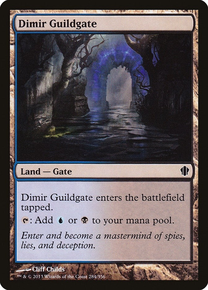 Image for Dimir Guildgate (284) (Commander 2013) (C13) - Magic: The Gathering
