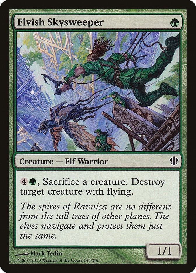 Image for Elvish Skysweeper (143) (Commander 2013) (C13) - Magic: The Gathering