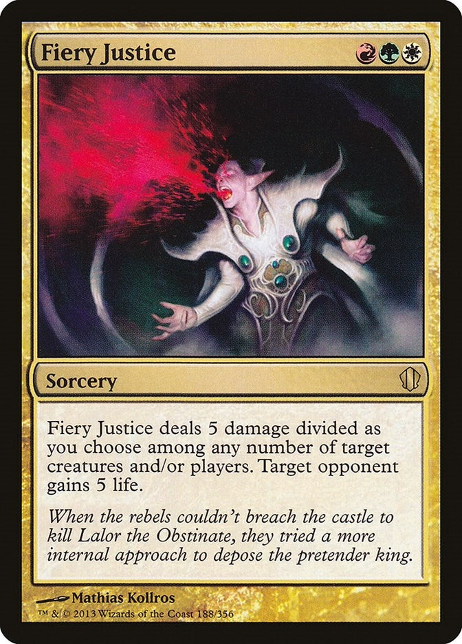Image for Fiery Justice (188) (Commander 2013) (C13) - Magic: The Gathering