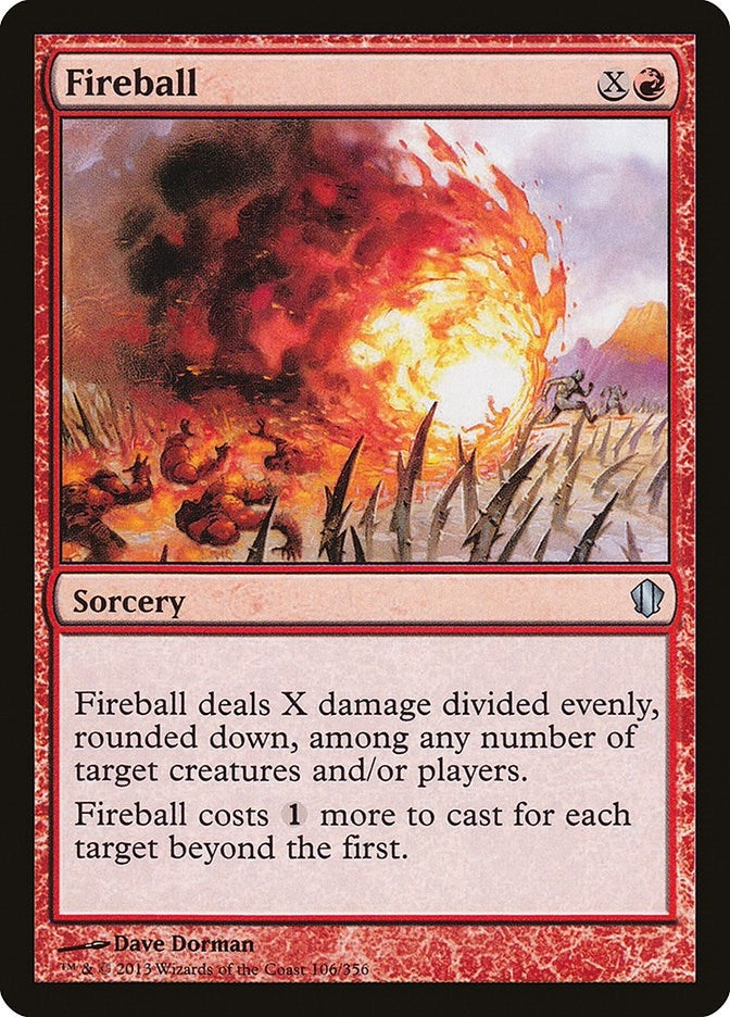 Image for Fireball (106) (Commander 2013) (C13) - Magic: The Gathering
