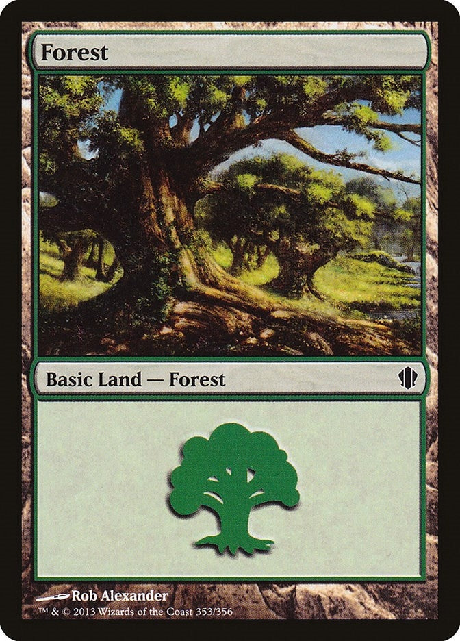 Image for Forest (353) (353) (Commander 2013) (C13) - Magic: The Gathering