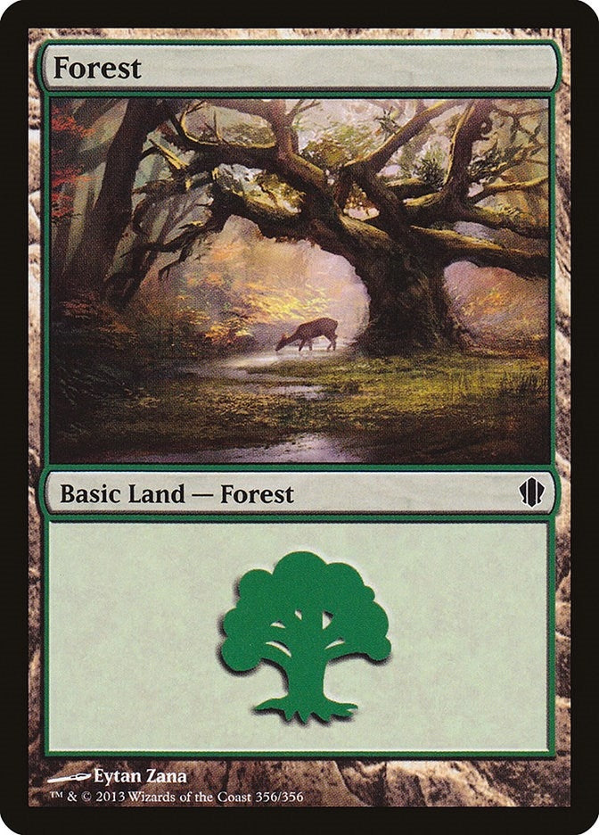 Image for Forest (356) (356) (Commander 2013) (C13) - Magic: The Gathering