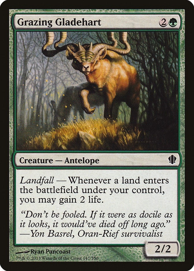 Image for Grazing Gladehart (147) (Commander 2013) (C13) - Magic: The Gathering