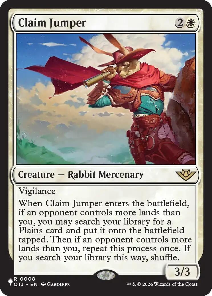 Image for Claim Jumper (8) (The List Reprints) (LIST) - Magic: The Gathering