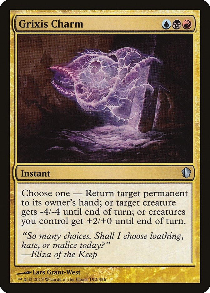 Image for Grixis Charm (192) (Commander 2013) (C13) - Magic: The Gathering