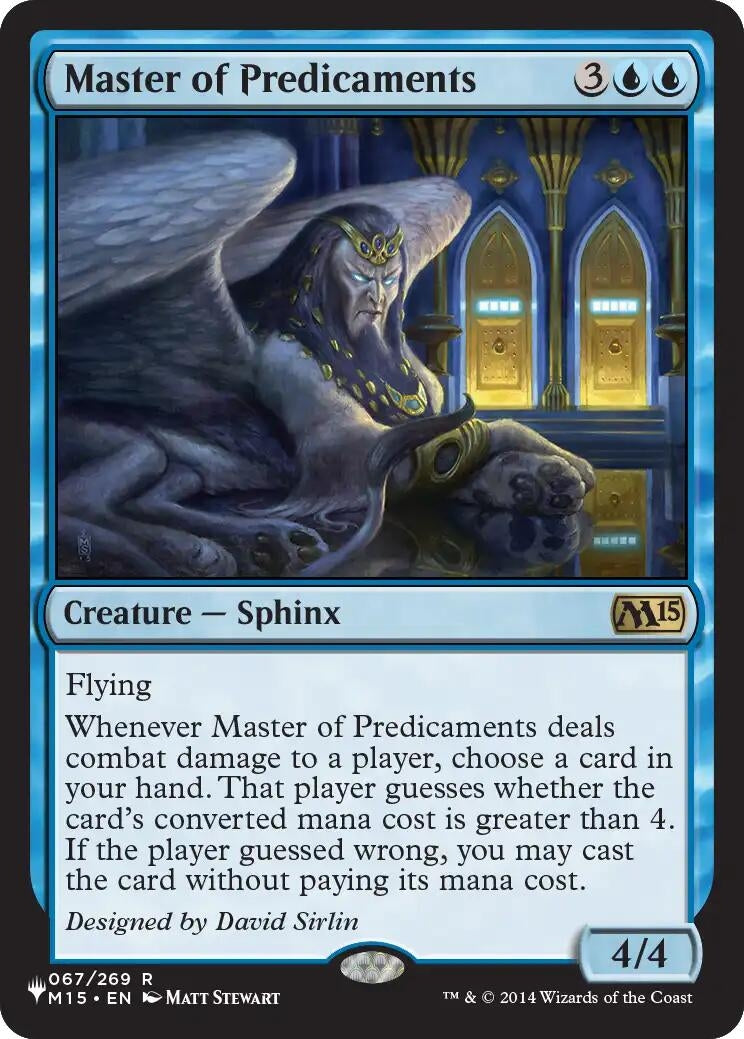 Image for Master of Predicaments (67) (The List Reprints) (LIST) - Magic: The Gathering