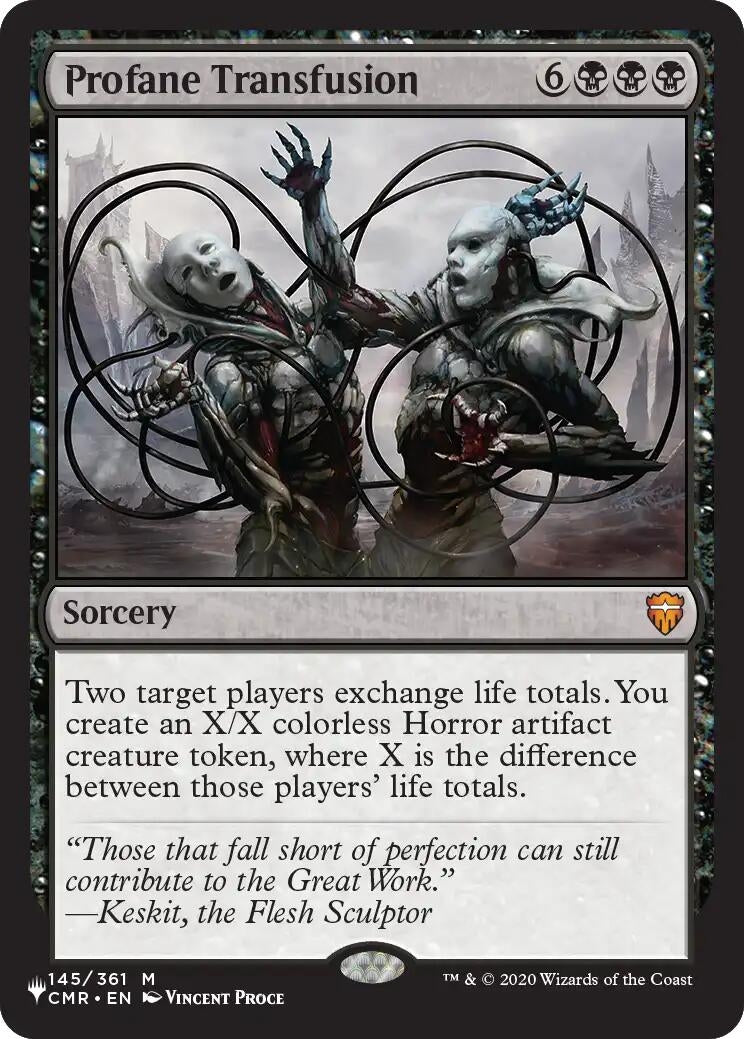 Image for Profane Transfusion (145) (The List Reprints) (LIST) - Magic: The Gathering