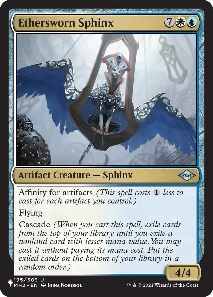 Image for Ethersworn Sphinx (195) (The List Reprints) (LIST) - Magic: The Gathering
