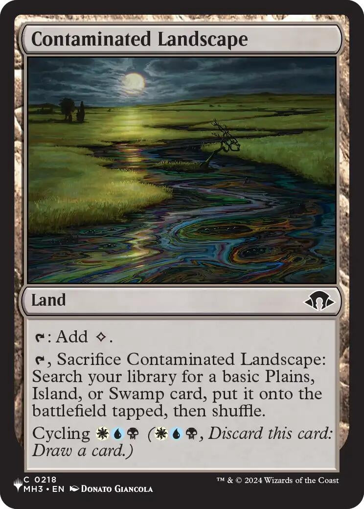 Image for Contaminated Landscape (218) (The List Reprints) (LIST) - Magic: The Gathering