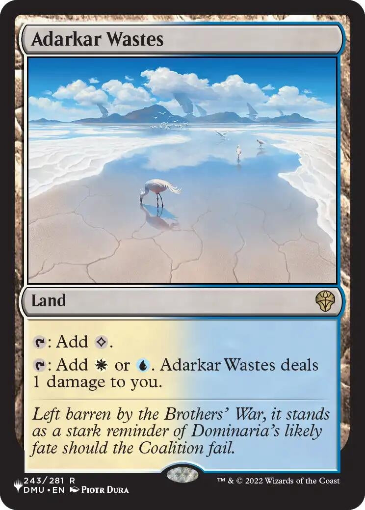 Image for Adarkar Wastes (DMU) (243) (The List Reprints) (LIST) - Magic: The Gathering