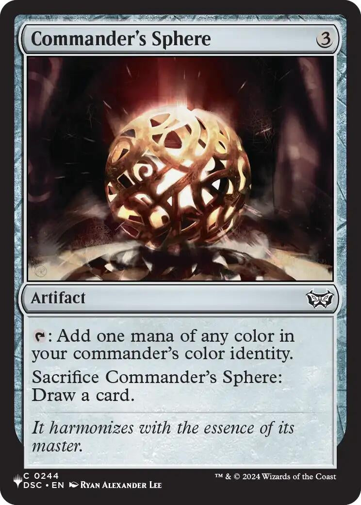 Image for Commander's Sphere (DSC) (244) (The List Reprints) (LIST) - Magic: The Gathering