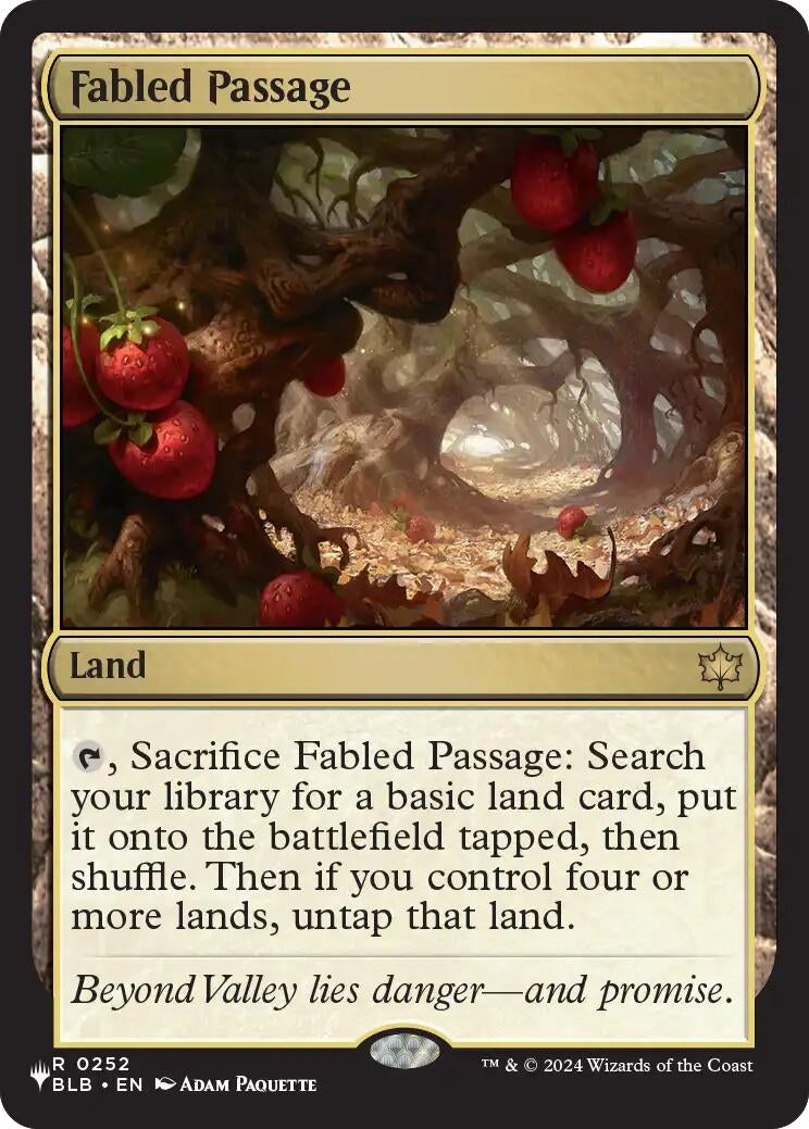 Image for Fabled Passage (BLB) (252) (The List Reprints) (LIST) - Magic: The Gathering