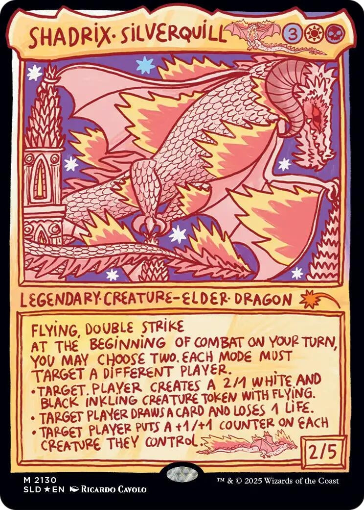 Image for Shadrix Silverquill (2130) (Secret Lair Drop Series) (SLD) - Magic: The Gathering