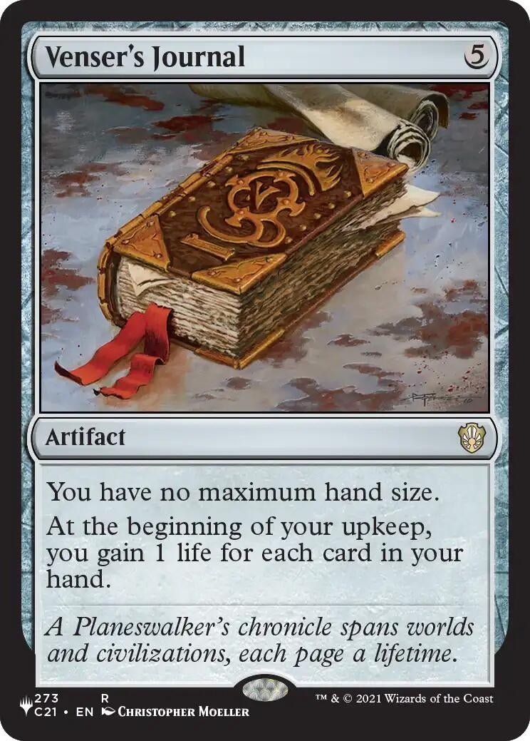 Image for Venser's Journal (273) (The List Reprints) (LIST) - Magic: The Gathering
