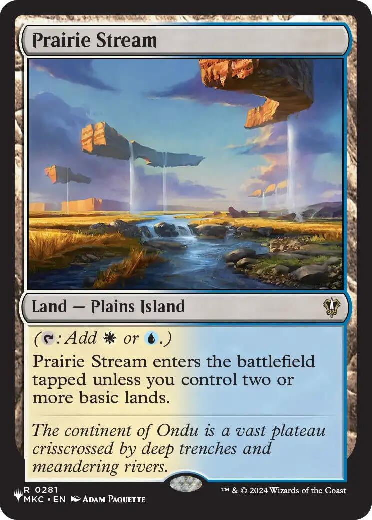 Image for Prairie Stream (281) (The List Reprints) (LIST) - Magic: The Gathering