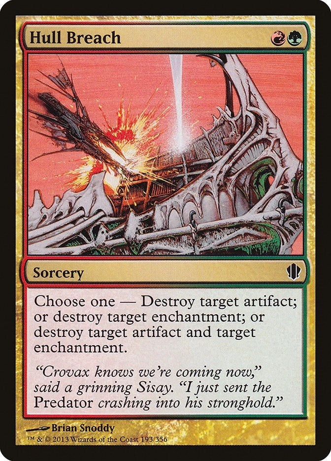 Image for Hull Breach (193) (Commander 2013) (C13) - Magic: The Gathering