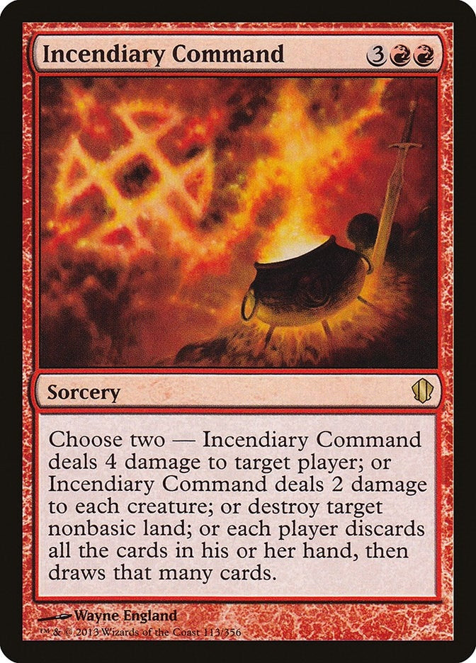 Image for Incendiary Command (113) (Commander 2013) (C13) - Magic: The Gathering