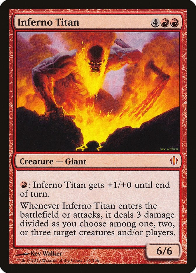 Image for Inferno Titan (114) (Commander 2013) (C13) - Magic: The Gathering