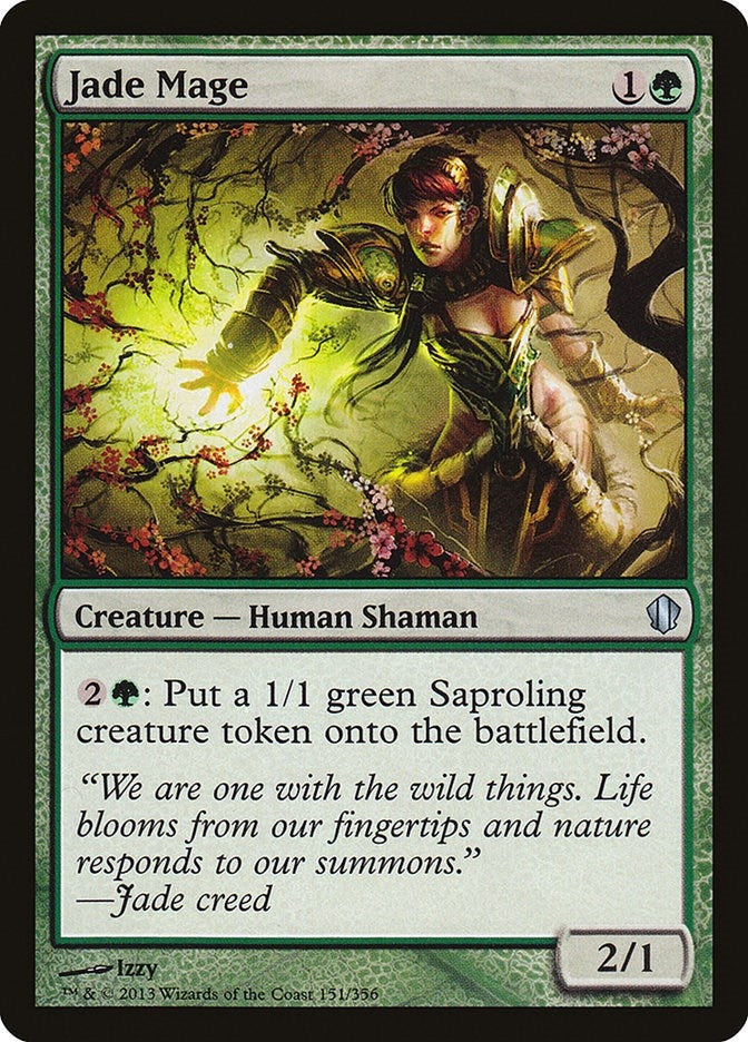 Image for Jade Mage (151) (Commander 2013) (C13) - Magic: The Gathering