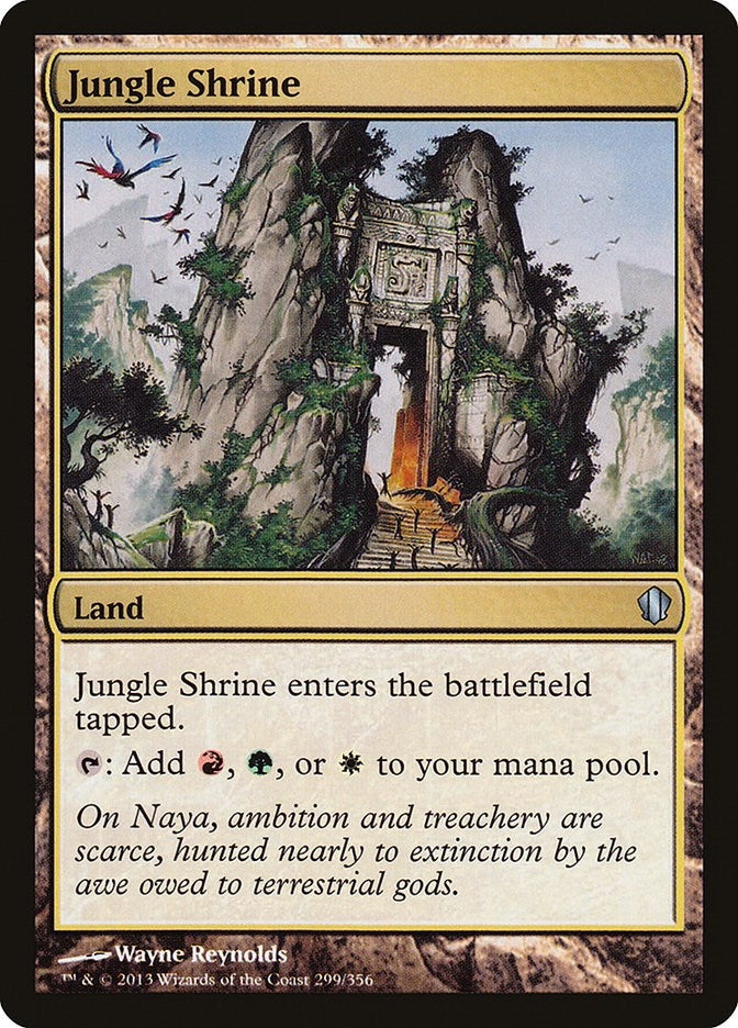 Image for Jungle Shrine (299) (Commander 2013) (C13) - Magic: The Gathering