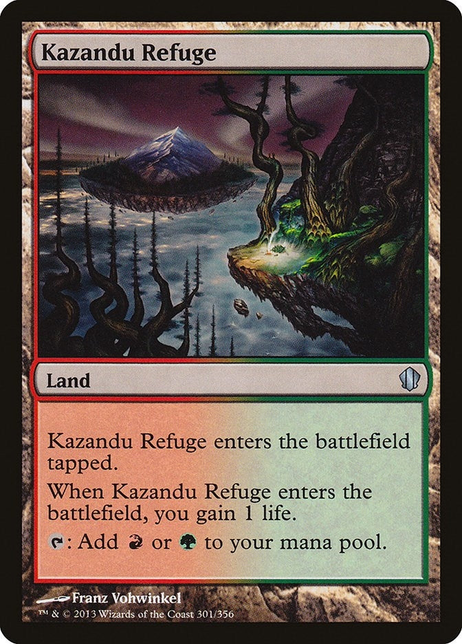 Image for Kazandu Refuge (301) (Commander 2013) (C13) - Magic: The Gathering