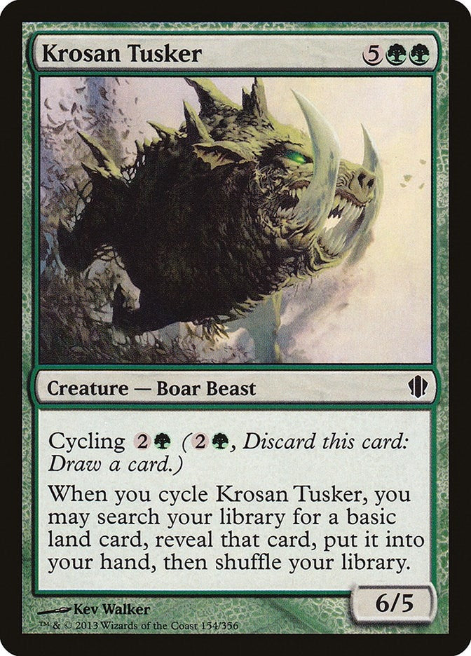 Image for Krosan Tusker (154) (Commander 2013) (C13) - Magic: The Gathering