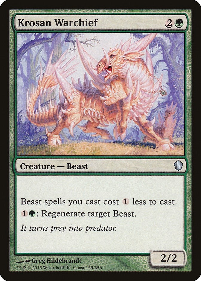 Image for Krosan Warchief (155) (Commander 2013) (C13) - Magic: The Gathering