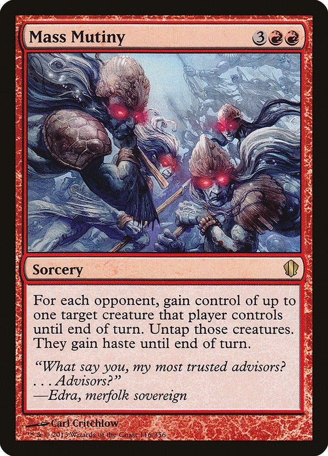 Image for Mass Mutiny (116) (Commander 2013) (C13) - Magic: The Gathering