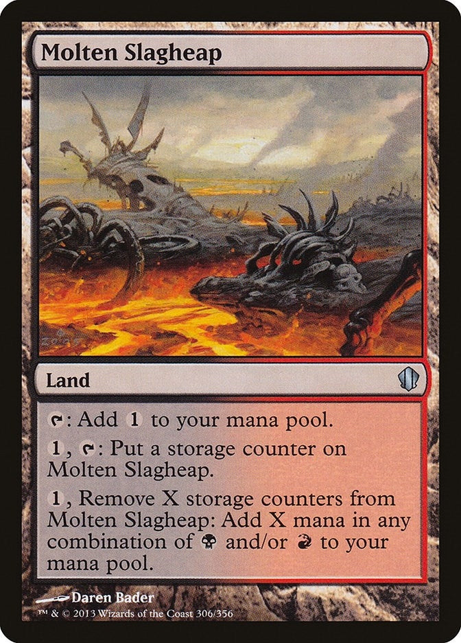 Image for Molten Slagheap (306) (Commander 2013) (C13) - Magic: The Gathering