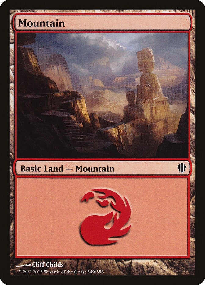 Image for Mountain (349) (349) (Commander 2013) (C13) - Magic: The Gathering
