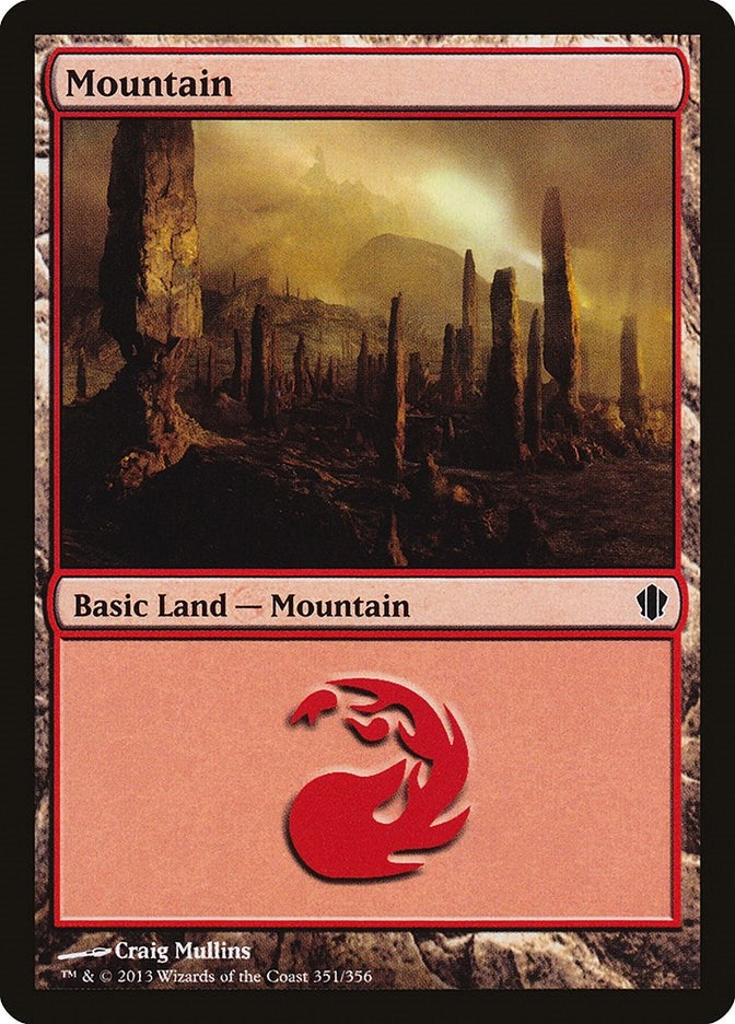 Image for Mountain (351) (351) (Commander 2013) (C13) - Magic: The Gathering