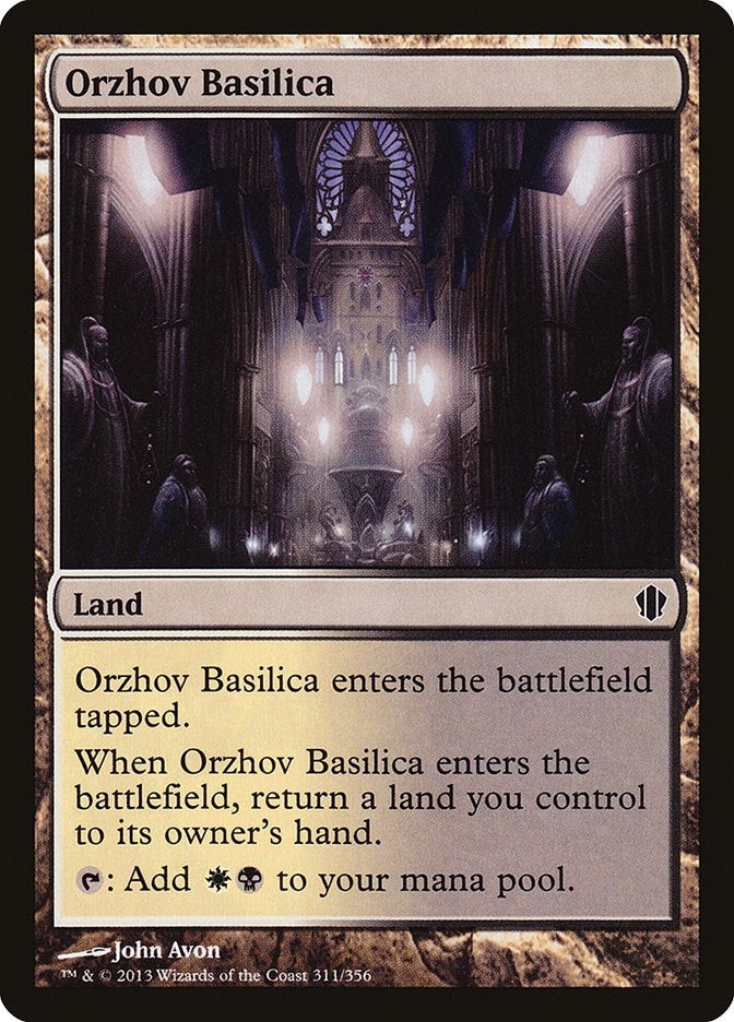 Image for Orzhov Basilica (311) (Commander 2013) (C13) - Magic: The Gathering