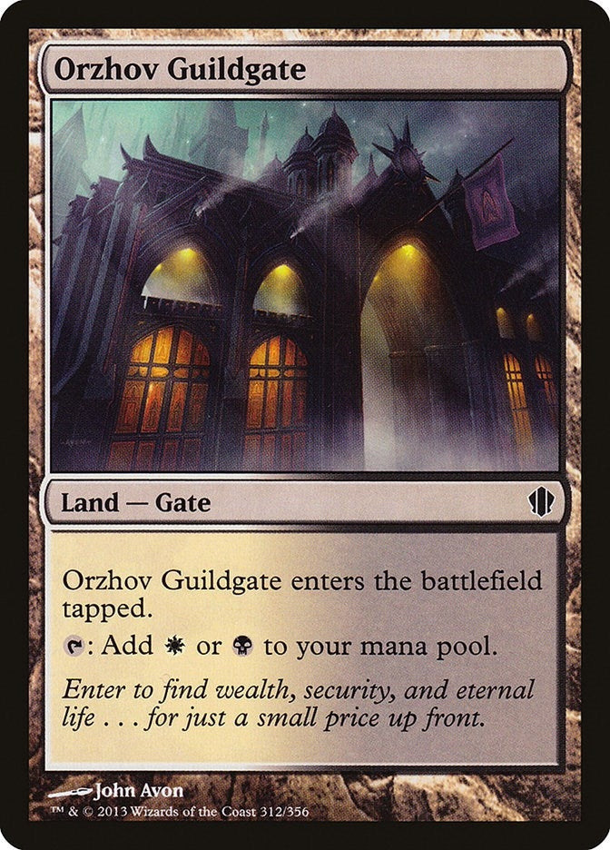 Image for Orzhov Guildgate (312) (Commander 2013) (C13) - Magic: The Gathering
