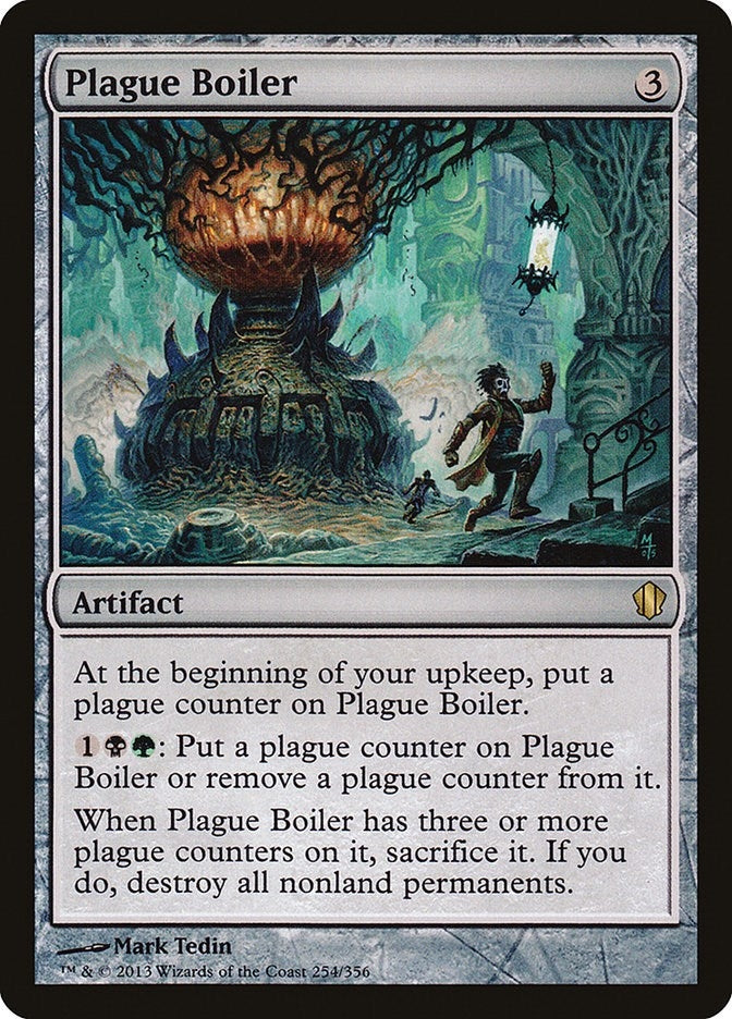 Image for Plague Boiler (254) (Commander 2013) (C13) - Magic: The Gathering