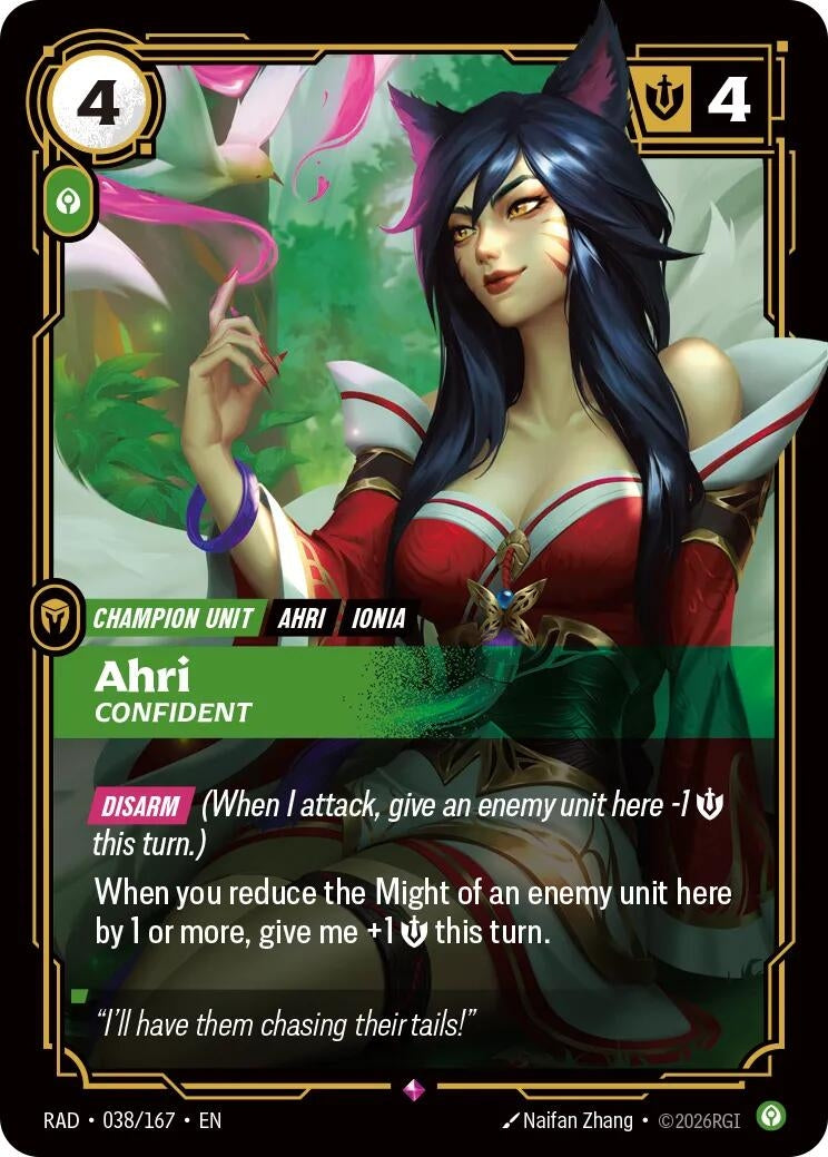 Ahri, Confident (038/167) (Radiance)
