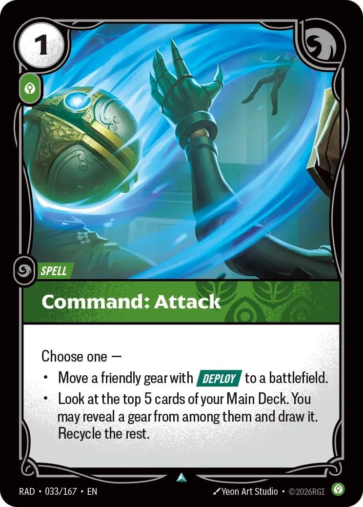 Command: Attack (033/167) (Radiance)