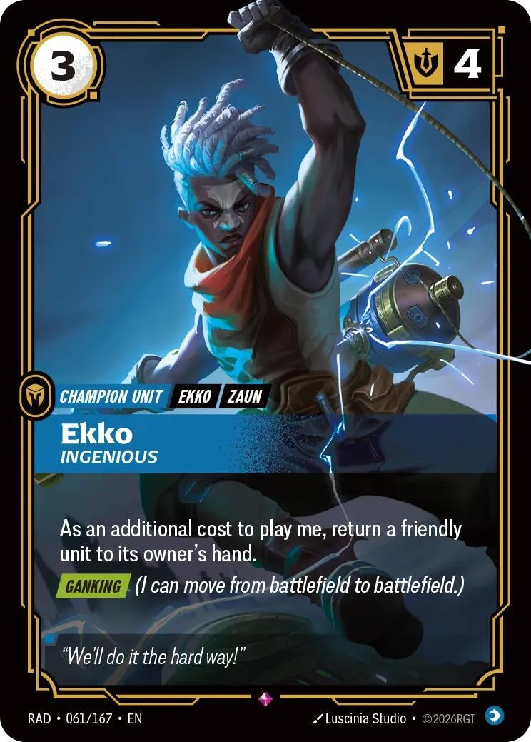 Ekko, Ingenious (061/167) (Radiance)