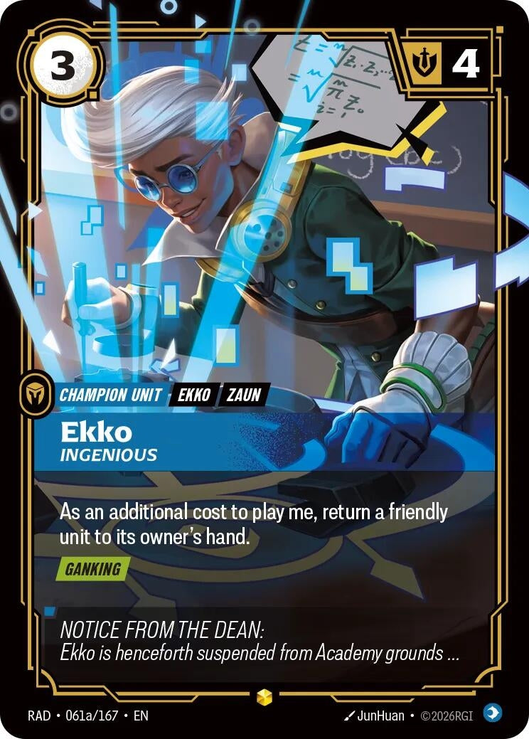 Ekko, Ingenious (Alternate Art) (061a/167) (Radiance)