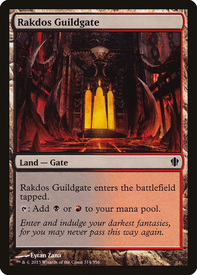 Image for Rakdos Guildgate (314) (Commander 2013) (C13) - Magic: The Gathering