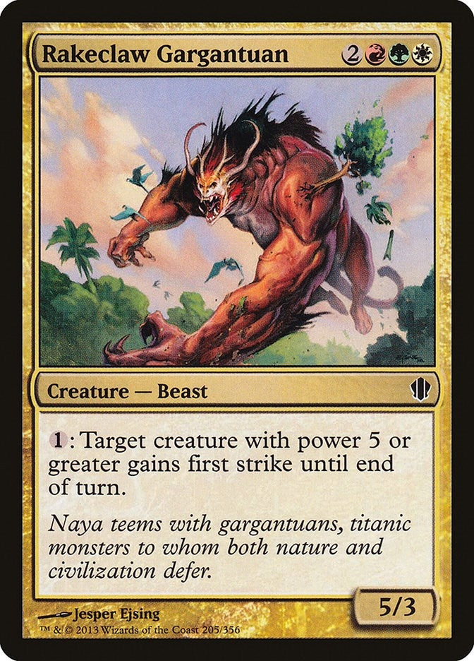 Image for Rakeclaw Gargantuan (205) (Commander 2013) (C13) - Magic: The Gathering