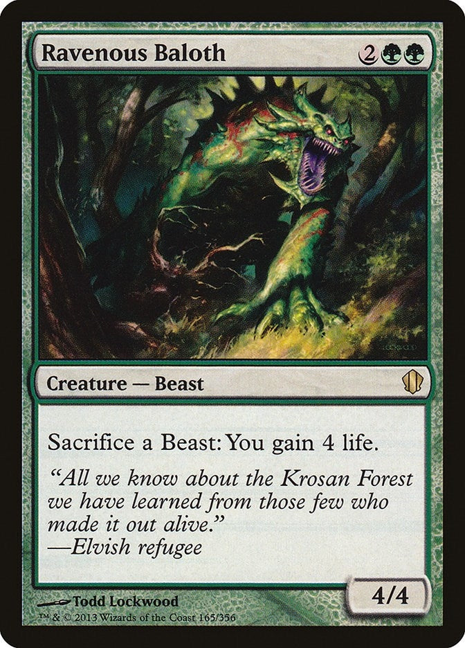 Image for Ravenous Baloth (165) (Commander 2013) (C13) - Magic: The Gathering