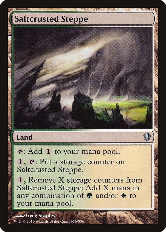 Image for Saltcrusted Steppe (316) (Commander 2013) (C13) - Magic: The Gathering