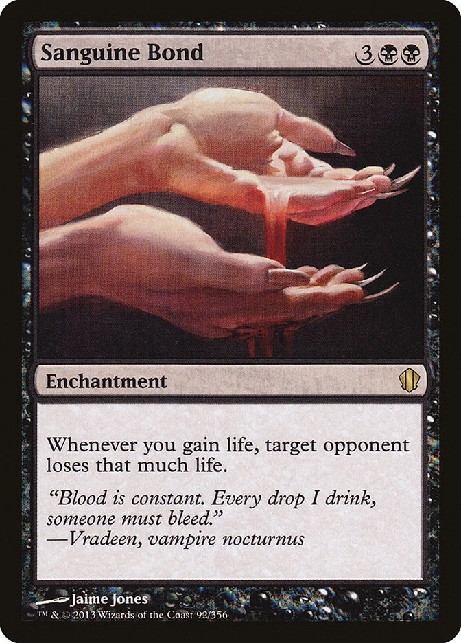 Image for Sanguine Bond (92) (Commander 2013) (C13) - Magic: The Gathering