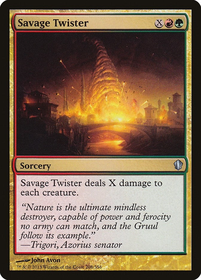 Image for Savage Twister (208) (Commander 2013) (C13) - Magic: The Gathering