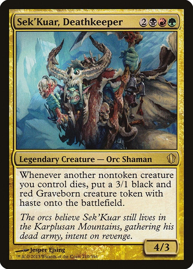 Image for Sek'Kuar, Deathkeeper (210) (Commander 2013) (C13) - Magic: The Gathering