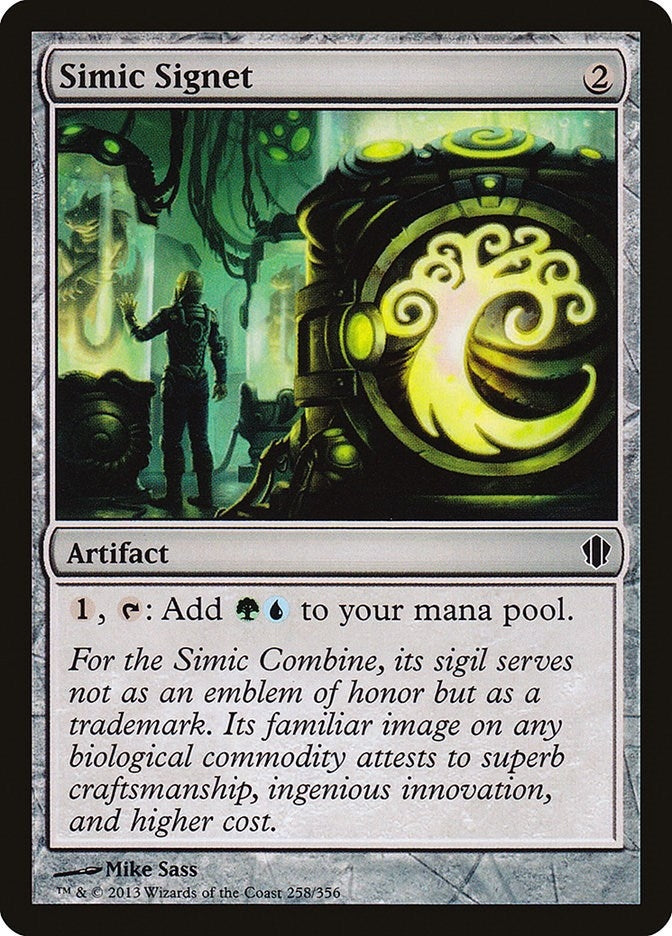 Image for Simic Signet (258) (Commander 2013) (C13) - Magic: The Gathering