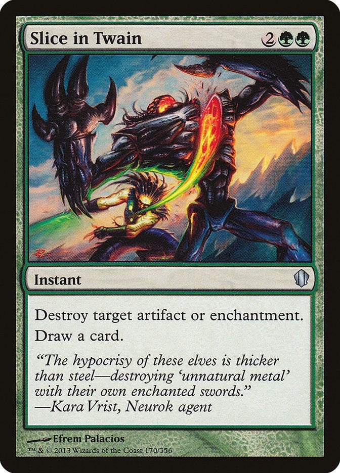 Image for Slice in Twain (170) (Commander 2013) (C13) - Magic: The Gathering
