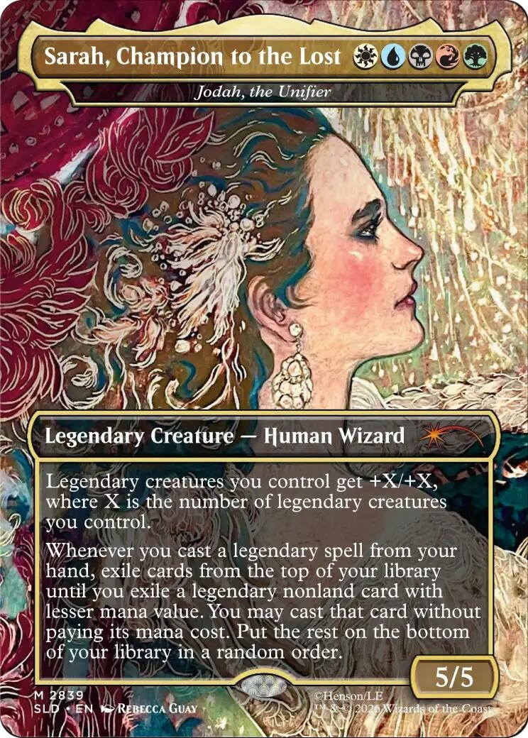 Image for Sarah, Champion to the Lost - Jodah, the Unifier (2839) (Secret Lair Drop Series) (SLD) - Magic: The Gathering