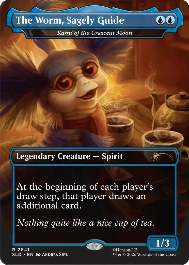 Image for The Worm, Sagely Guide  - Kami of the Crescent Moon (2841) (Secret Lair Drop Series) (SLD) - Magic: The Gathering